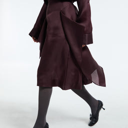 Khaite - Nina Skirt in Almandine