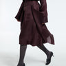 Khaite - Nina Skirt in Almandine