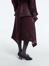 Khaite - Nina Skirt in Almandine
