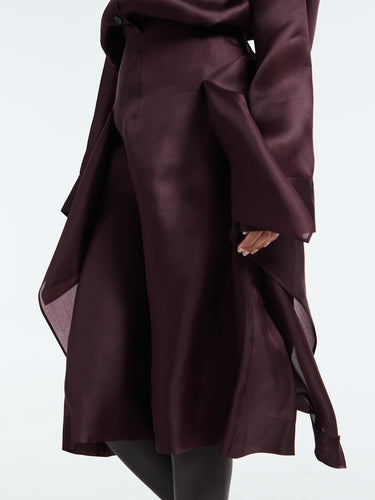 Khaite - Nina Skirt in Almandine