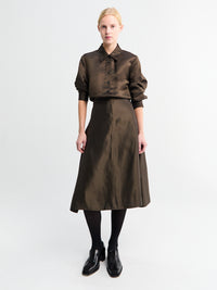 Khaite - Nania Skirt in Bark