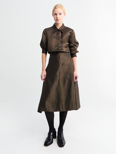 Khaite - Nania Skirt in Bark