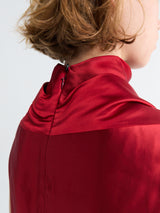 Khaite - Daria Dress in Crimson
