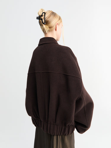 Khaite - Odin Jacket in Dark Brown