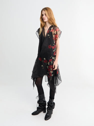Merith Dress Black and Red