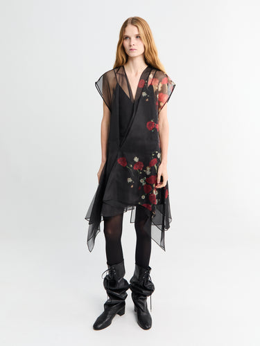 Merith Dress Black and Red