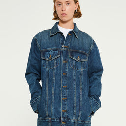 Khaite - Ross Jacket in Mid Blue