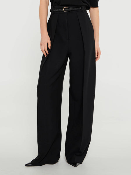 パンツ Khaite Maris' Black Polyester Blend Pants Khaite 'maris' Black Polyester Blend Pants | italist, ALWAYS