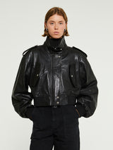Khaite - Kember Leather Jacket in Black