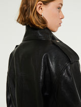 Khaite - Kember Leather Jacket in Black