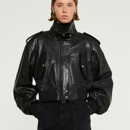 Kember Leather Jacket in Black