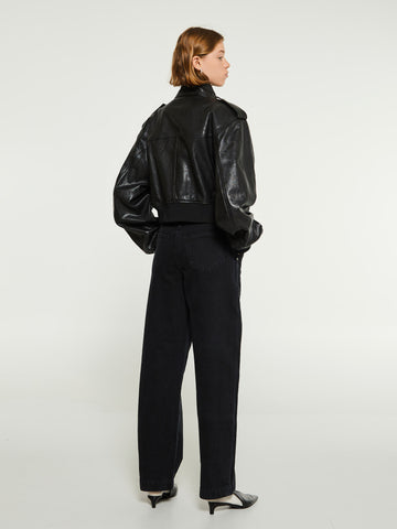 Kember Leather Jacket in Black