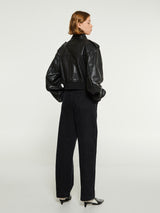 Khaite - Kember Leather Jacket in Black
