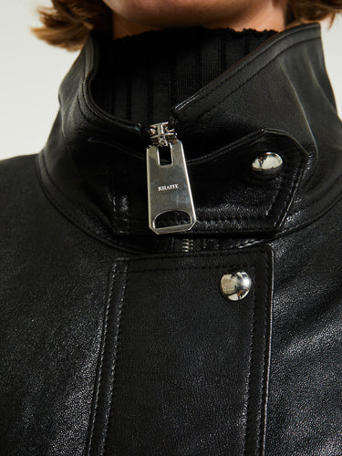 Khaite - Kember Leather Jacket in Black