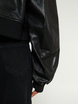 Khaite - Kember Leather Jacket in Black