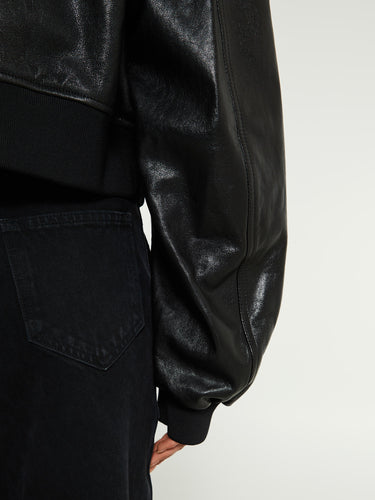 Khaite - Kember Leather Jacket in Black