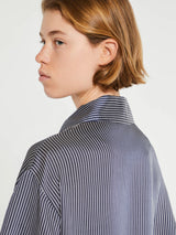 Khaite - Owen Top in Navy and White