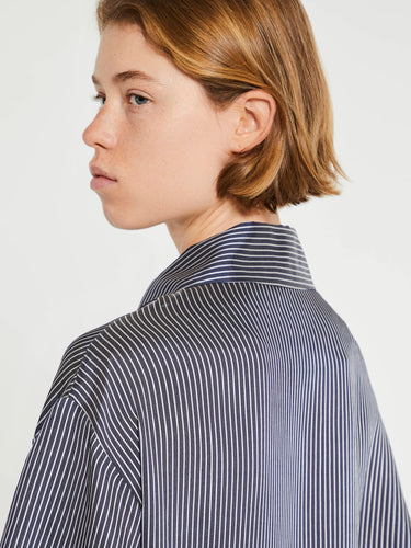 Khaite - Owen Top in Navy and White