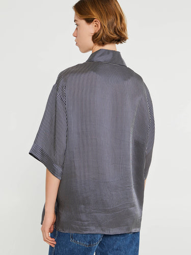 Khaite - Owen Top in Navy and White