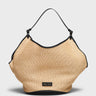 Khaite - Medium Lotus Bag in Black and Natural
