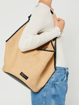 Khaite - Medium Lotus Bag in Black and Natural