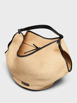 Khaite - Medium Lotus Bag in Black and Natural