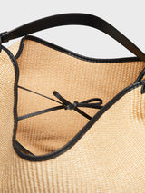 Khaite - Medium Lotus Bag in Black and Natural