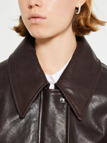 Khaite - Shelman Jacket in Dark Brown