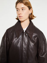 Khaite - Shelman Jacket in Dark Brown