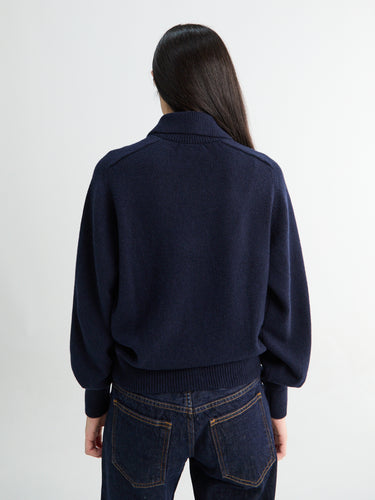 Khaite - Jackson Sweater in Midnight Navy