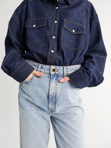 Khaite - Abigail Stretch Jeans in Bryce