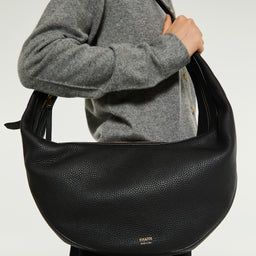 Augustina Hobo Bag in Black