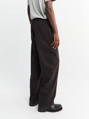 Lady White Co. - Jersey Trousers in Black Mushroom