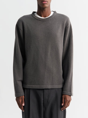 Lady White Co. - Wool Cashmere Sweater in Marine Grey