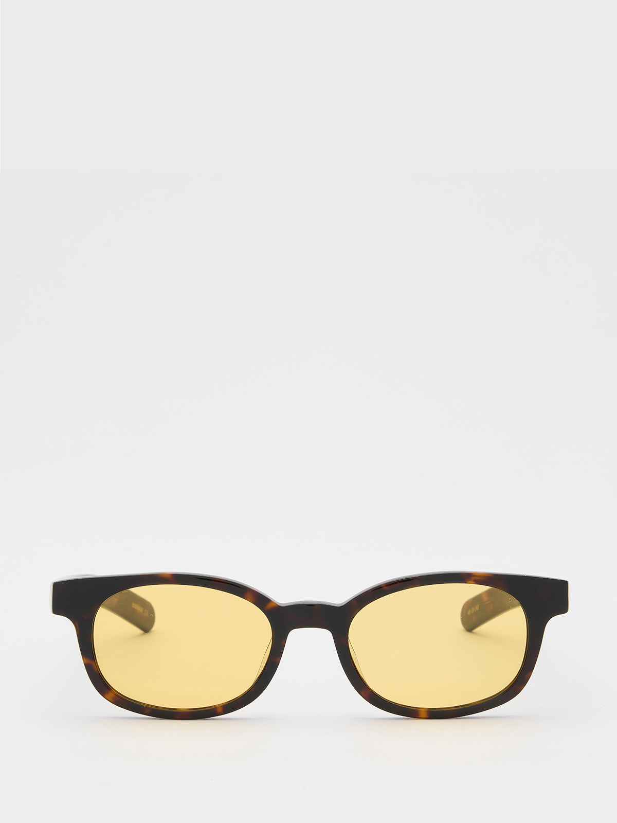 Flatlist - Le Bucheron Sunglasses in Dark Tortoise and Solid Yellow Lens