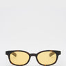 Flatlist - Le Bucheron Sunglasses in Dark Tortoise and Solid Yellow Lens