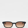 Flatlist - Le Bucheron Sunglasses in Solid Black and Brown Gradient Lens