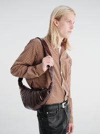 Lemaire - Small Croissant Bag in Chocolate Fondant