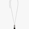 Lemaire - Personal Brush Necklace in Silver and Brown