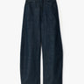 Lemaire - High Waisted Curved Pants in Denim Indigo