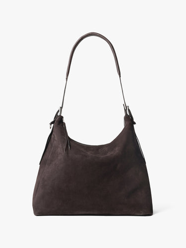 Lemaire - Belted Hobo Bag in Ebony Brown