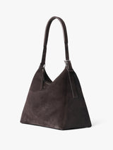 Lemaire - Belted Hobo Bag in Ebony Brown