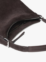 Lemaire - Belted Hobo Bag in Ebony Brown