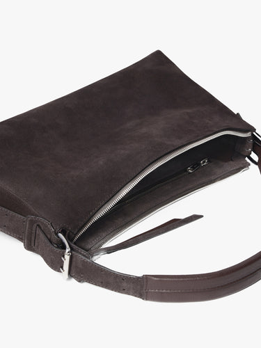 Lemaire - Belted Baguette Bag in Ebony Brown