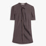 Lemaire - Creased Fitted Shirt in Glossy Brown
