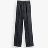 Lemaire - High Waisted Straight Pants With Studs in Slate