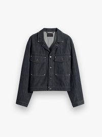 Lemaire - Trucker Jacket with Studs in Slate