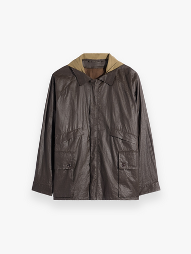 Lemaire - Rain Jacket With Detachable Hood in Bronze