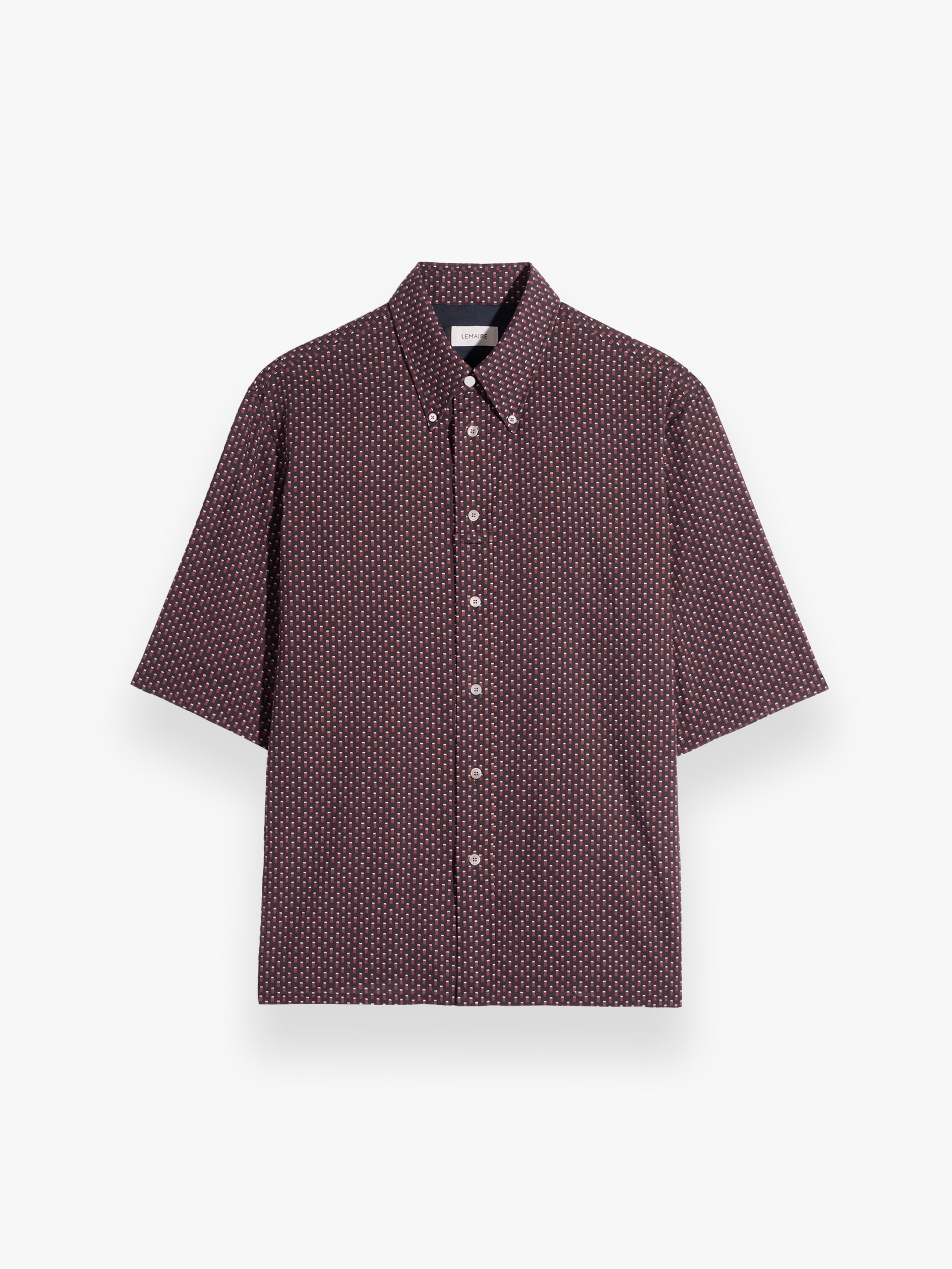 トップス Lemaire Dark Brown Shirt 48 Lemaire - Short Sleeve Shirt in Brown – Stoy