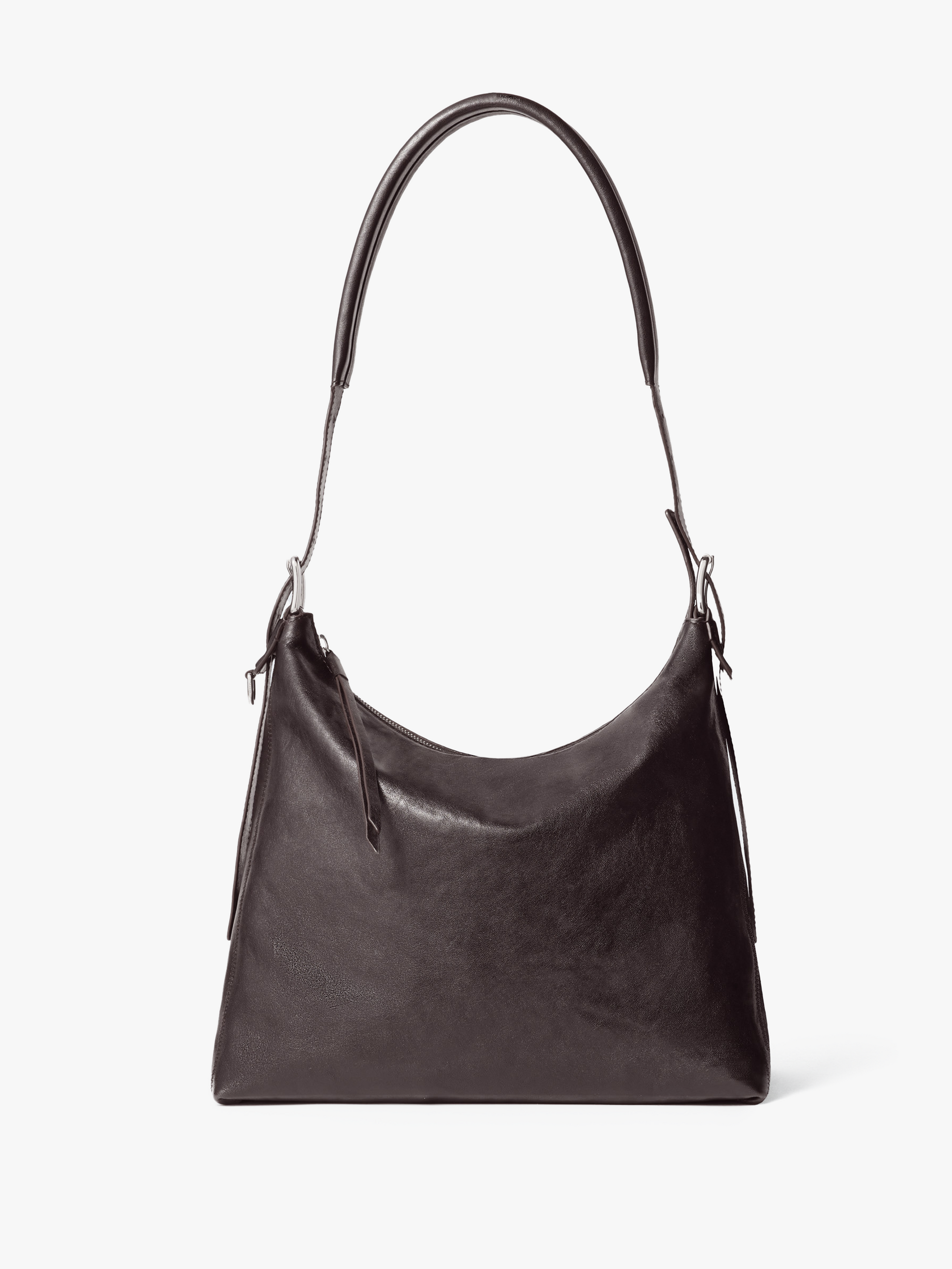 LEMAIRE 25SS BELTED HOBO BAG ダークチョコレート Lemaire - Small Belted Hobo Bag in Dark Chocolate – Stoy